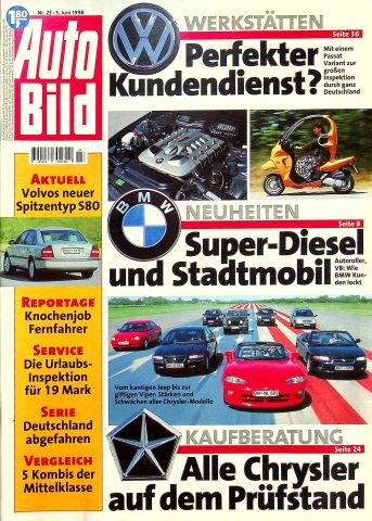 Deckblatt Auto Bild (23/1998)